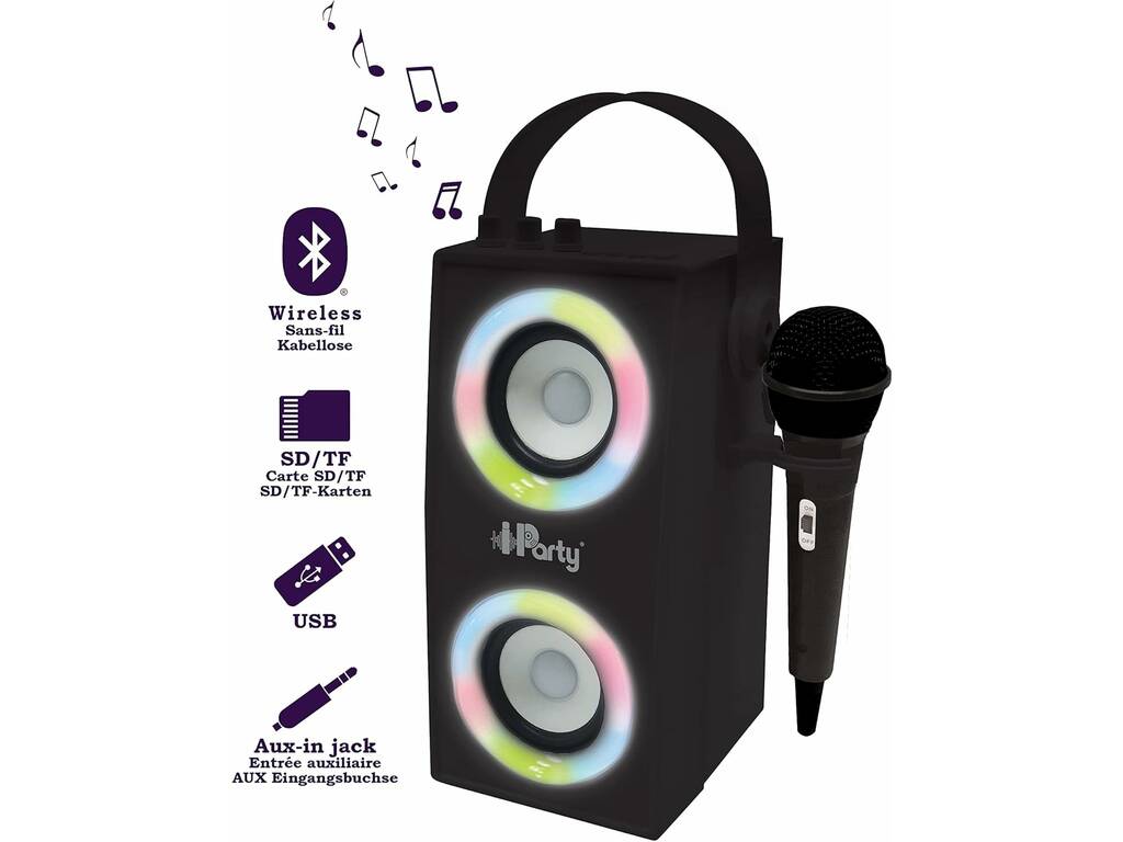 IParty Altifalante Luminoso Bluetooth com Microfone