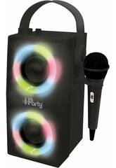 Soirée IP Enceinte Bluetooth lumineuse avec microphone
