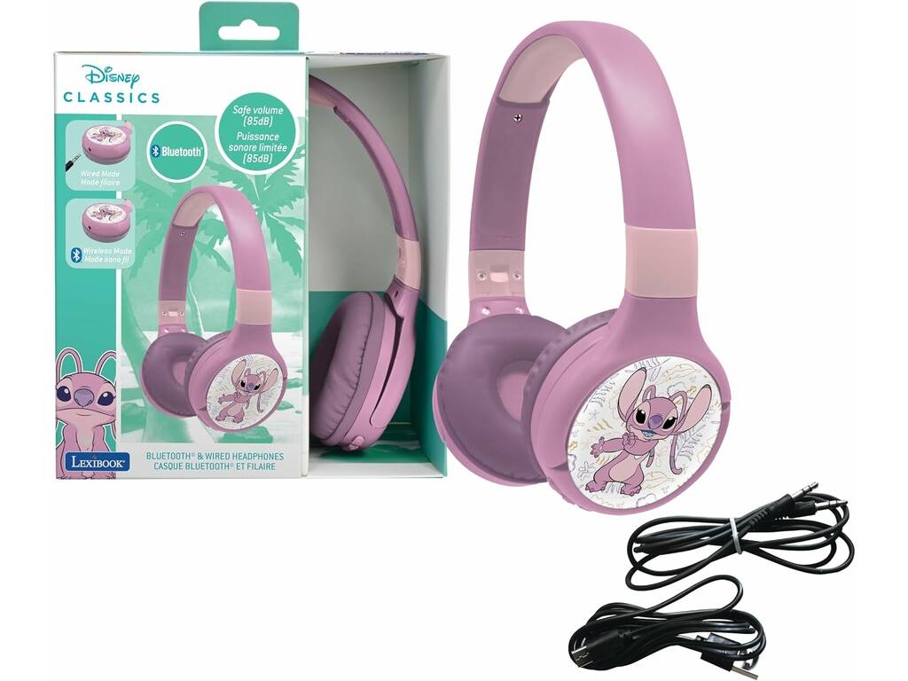 Écouteurs pliables 2-en-1 Disney Classics Stitch Angel