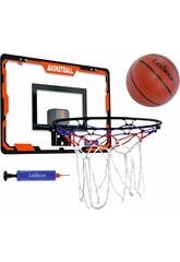 Panier de basket interactif avec compteur de points, effets sonores et ballon