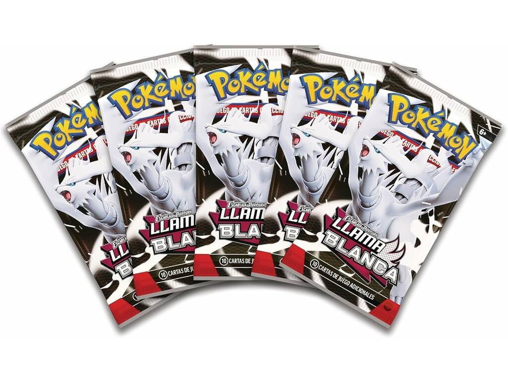 Pokémon TCG Escarlata e Púrpura Chama Branca Caixa Álbum para Coleções