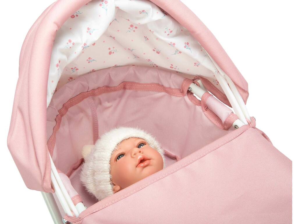Poussette pour poupées avec capote Elegance