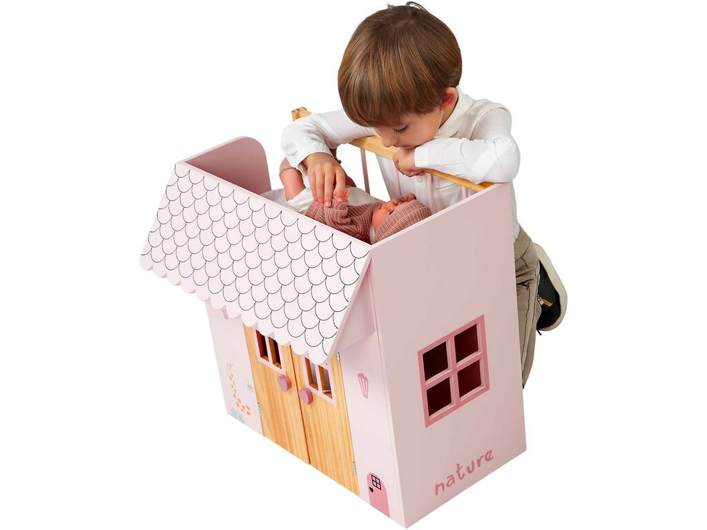 Mon premier lit maison en bois Nature 50 x 50 x 39 cm