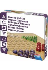 Dames chinoises avec boîte en fer-blanc