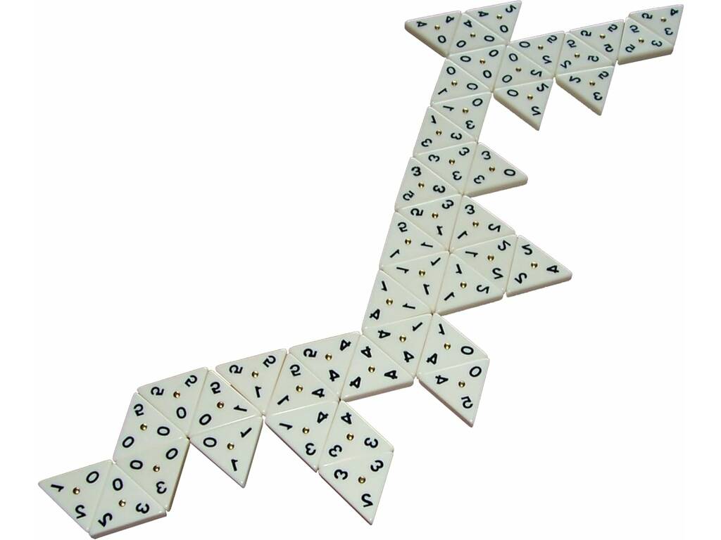Triodomino avec boîte en fer-blanc