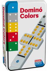Domino colors avec bote en mtal