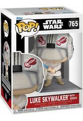 Figurine Funko Pop Star Wars Luke Skywalker avec tlcommande et tte pivotante