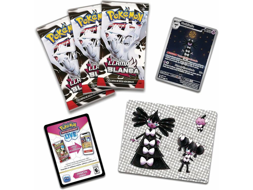 Pokémon TCG Scarlet et Purple Flame White Collection Blister avec autocollants spéciaux