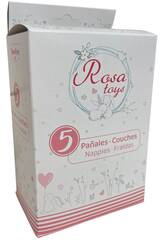 Caixa com 5 Fraldas para Bonecas Bebés