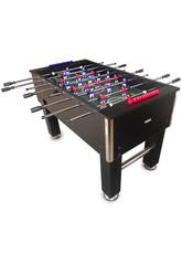 Baby-foot de salon semi-professionnel noir 140x74x88 cm