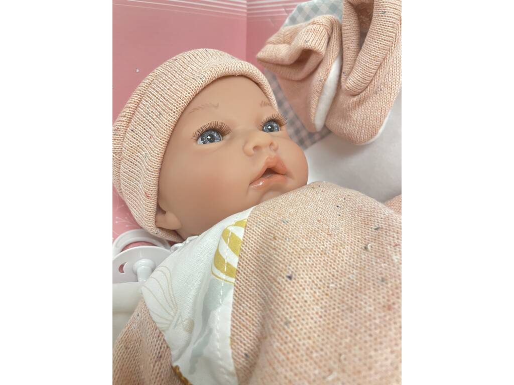 Poupée Bébé Nouveau-né Mia 40 cm avec 36 Sons et Accessoires