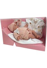 Poupée Bébé Nouveau-né Mia 40 cm avec 36 Sons et Accessoires