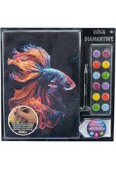 Diamantiny Décorer avec des pierres précieuses Poisson combattant