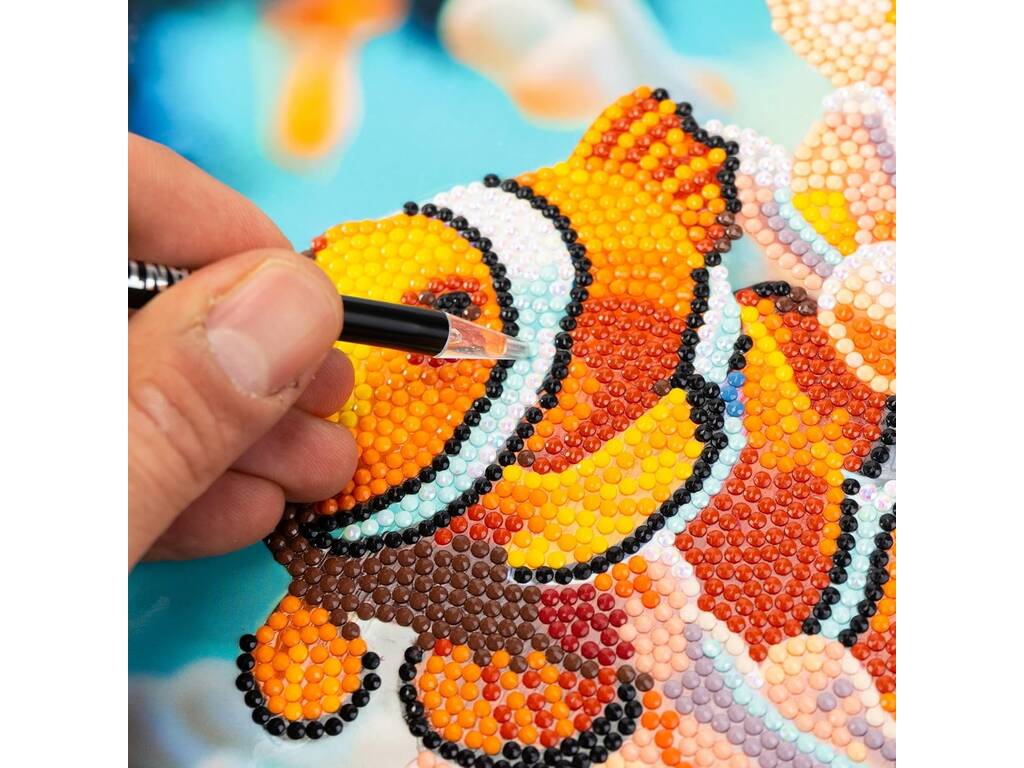 Diamantiny Décorer avec des pierres précieuses Poisson clown