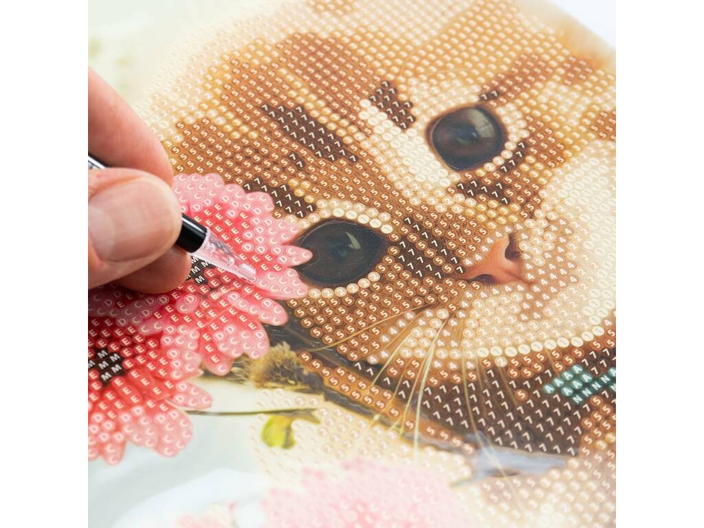 Diamantiny Decorar con Gemas Gato