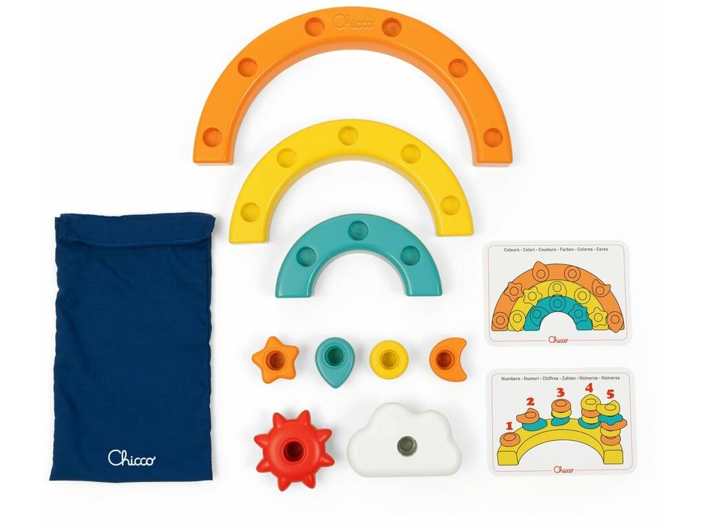 Arc-en-ciel Multiactivités 2 en 1 avec épingles