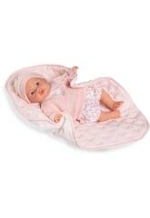 Poupée bébé Bimba Lagrimitas de 37 cm avec couverture matelassée