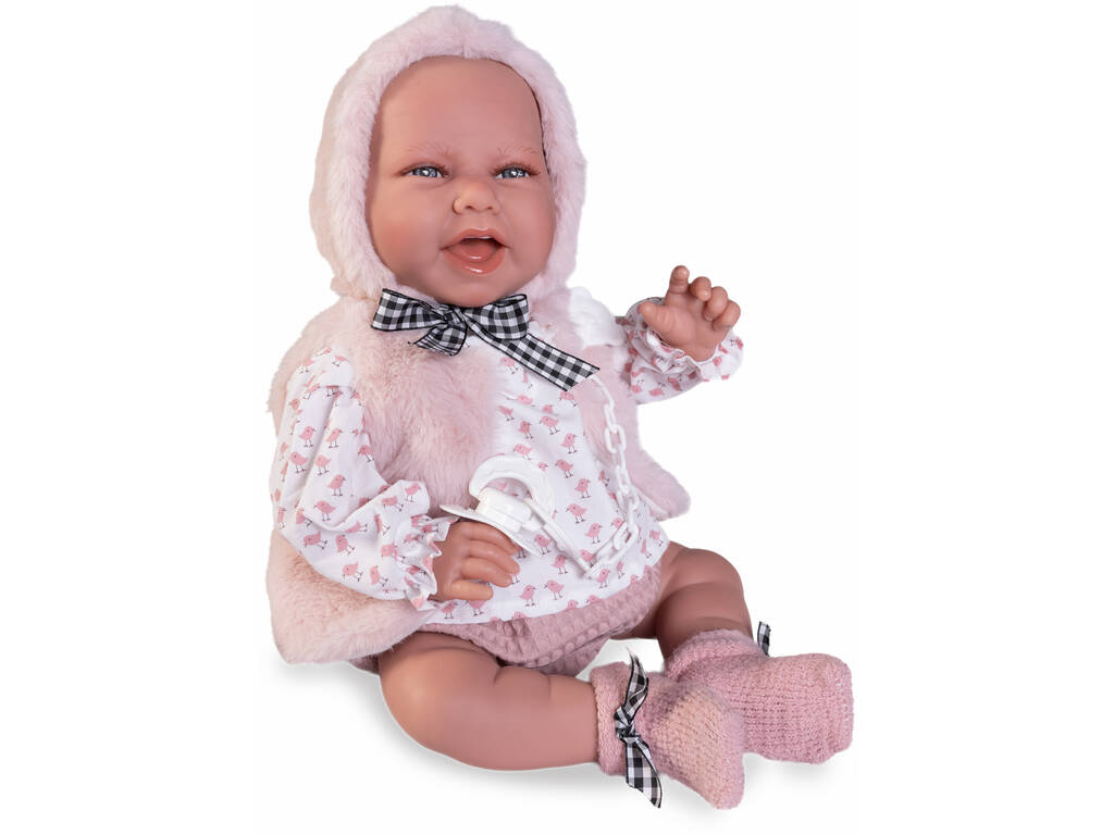 Poupée bébé nouveau-né Carla 42 cm avec gilet