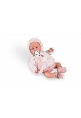 Boneca Beb Recm-Nascida Carla de 42 Cm Com Colete