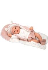 Boneca Elegance Bebé Recém-Nascida Colin 40 cm com Almofada