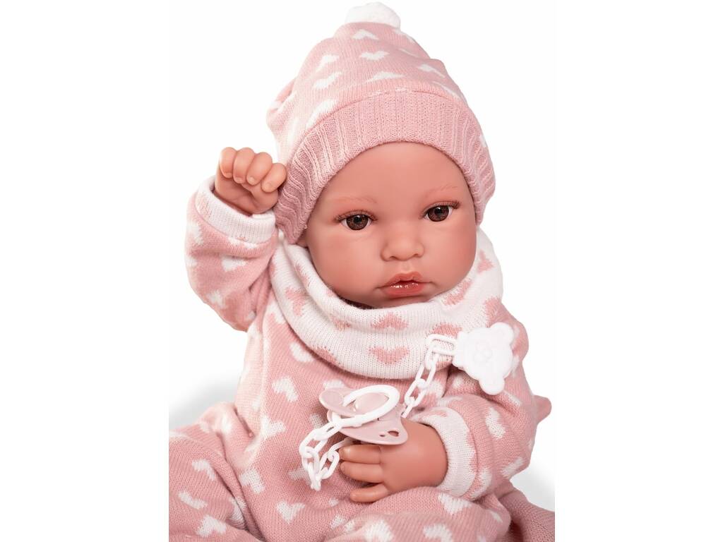 Poupée Bébé Nouveau-né Erika de 42 Cm Avec Toquilla