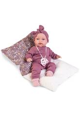 Poupe bb Toneta Babillage de 34 cm avec lit