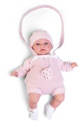 Poupée bébé Toneta Babillage de 34 cm avec porte-bébé