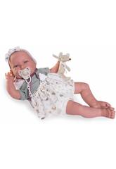 Boneca Bebé Meu primeiro Reborn Daniela Peluche 52 cm