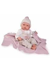 Boneca Beb Babydoo Posturitas de 50 Cm Com Manta