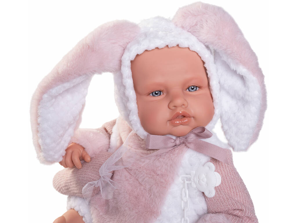 Poupée Bébé Babydoo Postures de 50 Cm Avec Ensemble Lapin 