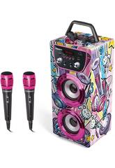 Trendix Karaoke Speaker Party Edition con microfoni