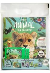 Mundo Animal Os Recordes Pack Promocional com lbum e 4 Envelopes