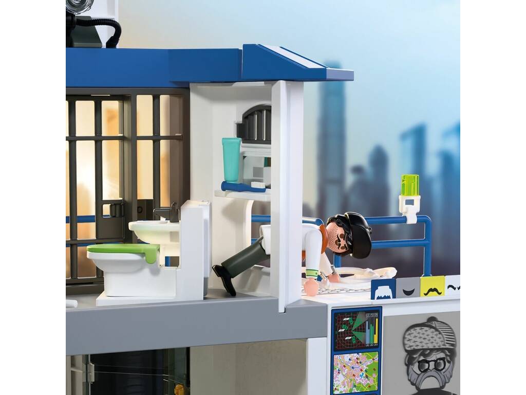 Playmobil City Action Commissariat avec salle d'enquête