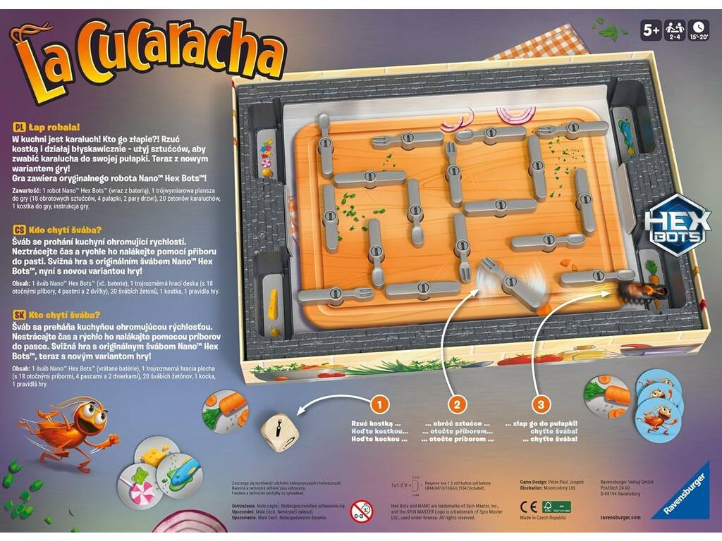 La Cucaracha con Nano HEX Bots