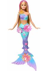 Barbie Flower Magic Mermaid Poupée sirène blonde