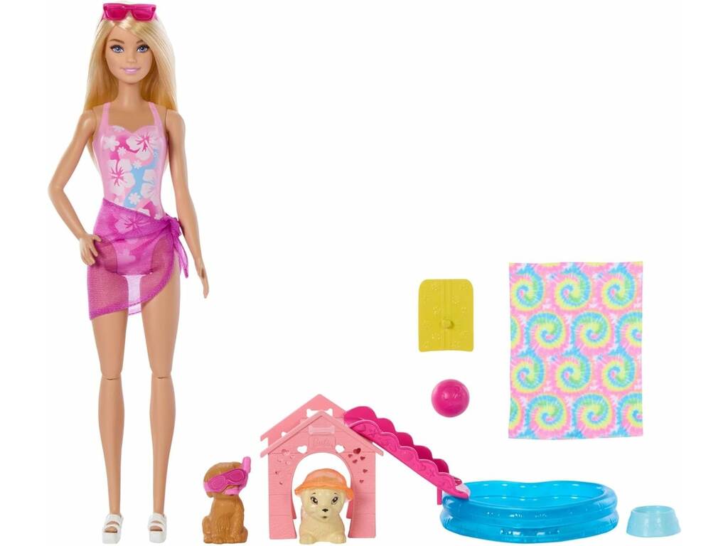 Barbie Fête des chiots à la piscine