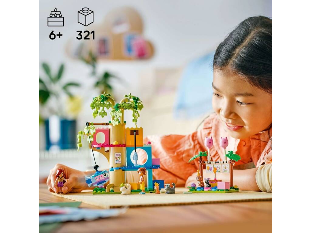 Fête d'anniversaire des amis Lego et maison de l'arbre Felina