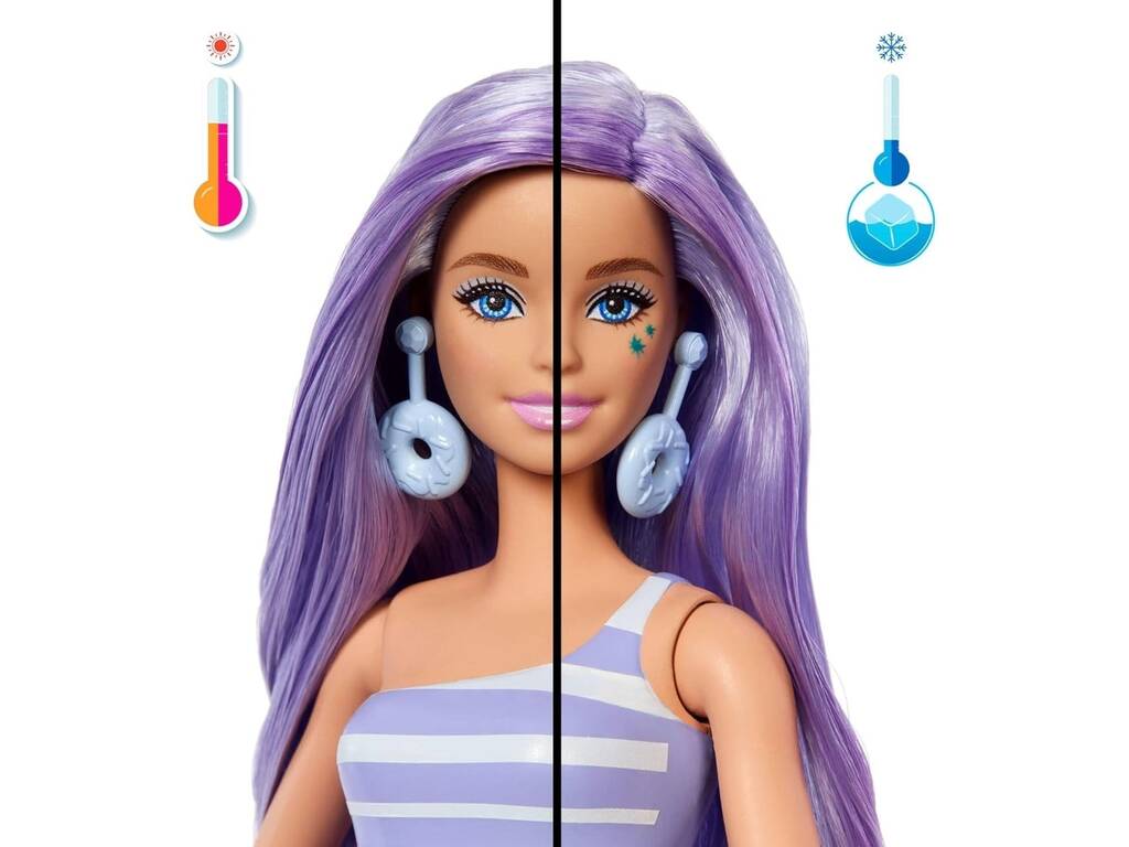 Barbie Pop Reveal Dulces Muñeca Sorpresa Con Vaso Morado