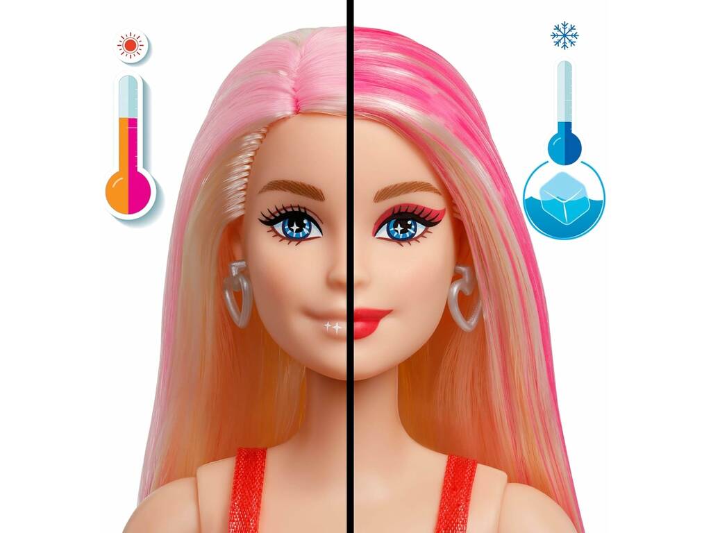 Barbie Party Unboxed Poupée avec palette rouge et 10 surprises
