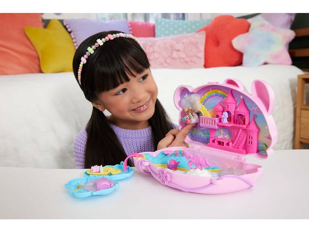 Polly Pocket Trousse 2 en 1 Amusement avec des lapins