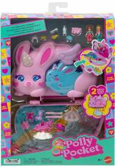 Polly Pocket Trousse 2 en 1 Amusement avec des lapins