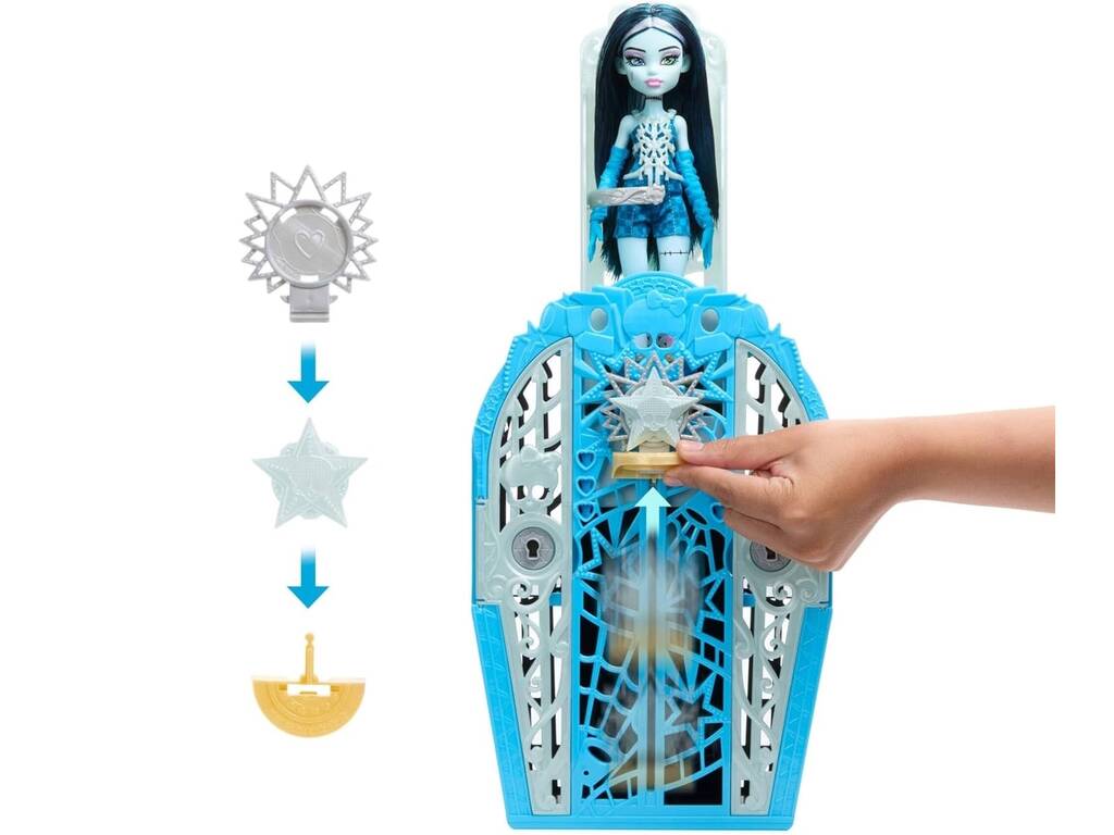 Monster High Skulltimate Secrets Hauntlywood Mysteries Poupée Frankie Stein avec armoire