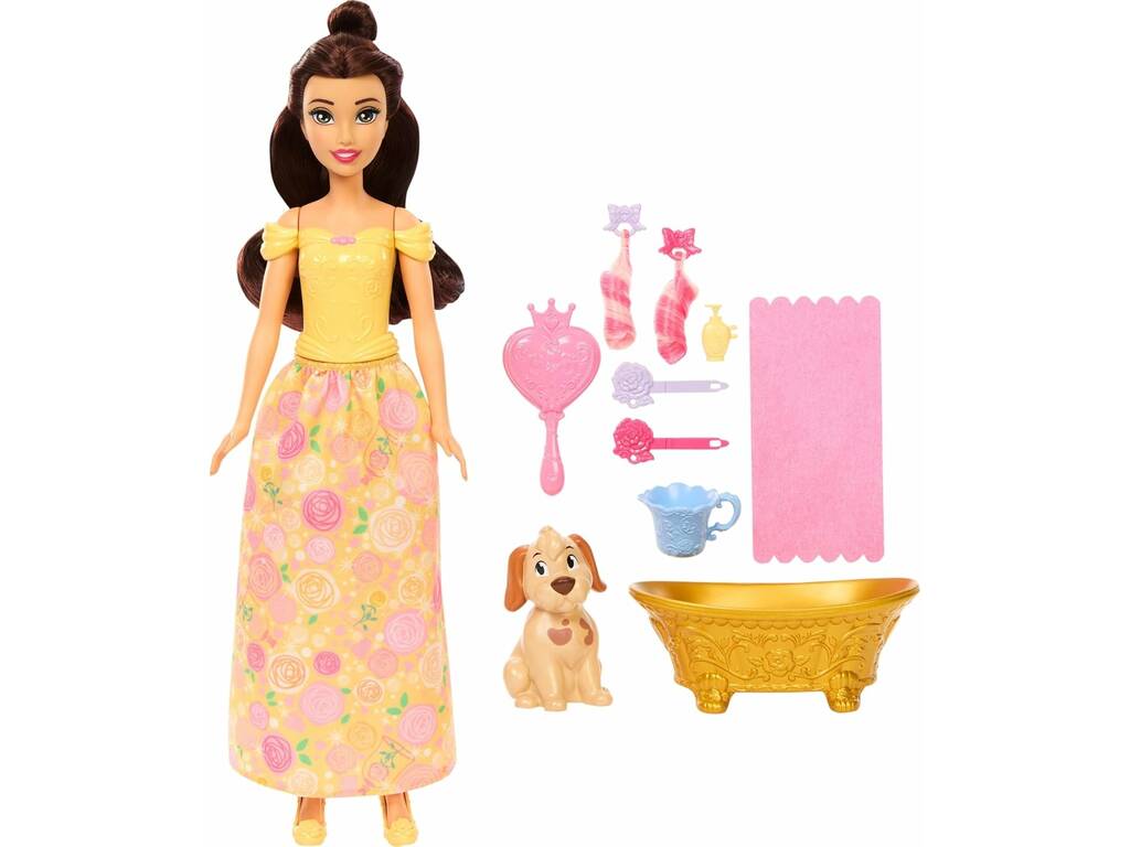 Poupées Disney Princesse Belle et Mascotte de bain