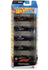 Hot Wheels Pack 5 vhicules Formule 1 2024