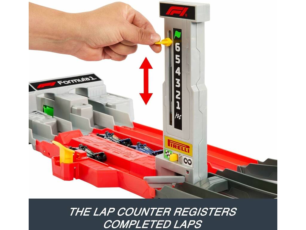 Circuit Hot Wheels Racing Formula 1 Grand Prix avec 3 voitures