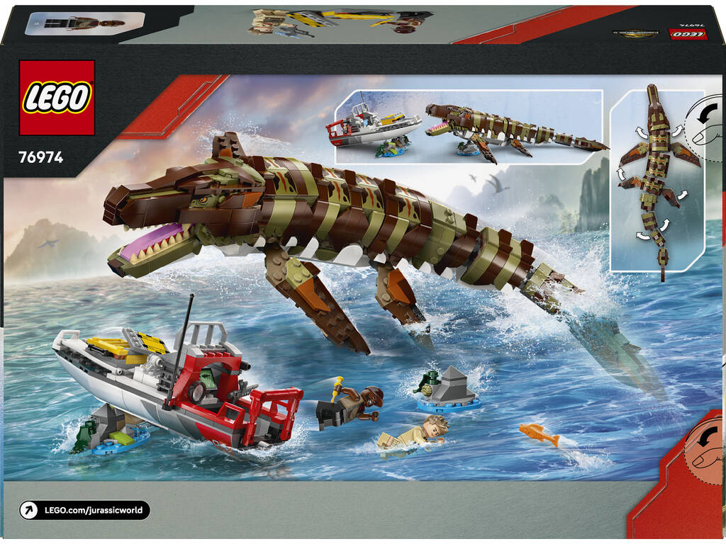Lego Jurassic World Rebirth Mission navale : Mosasaurus à construire