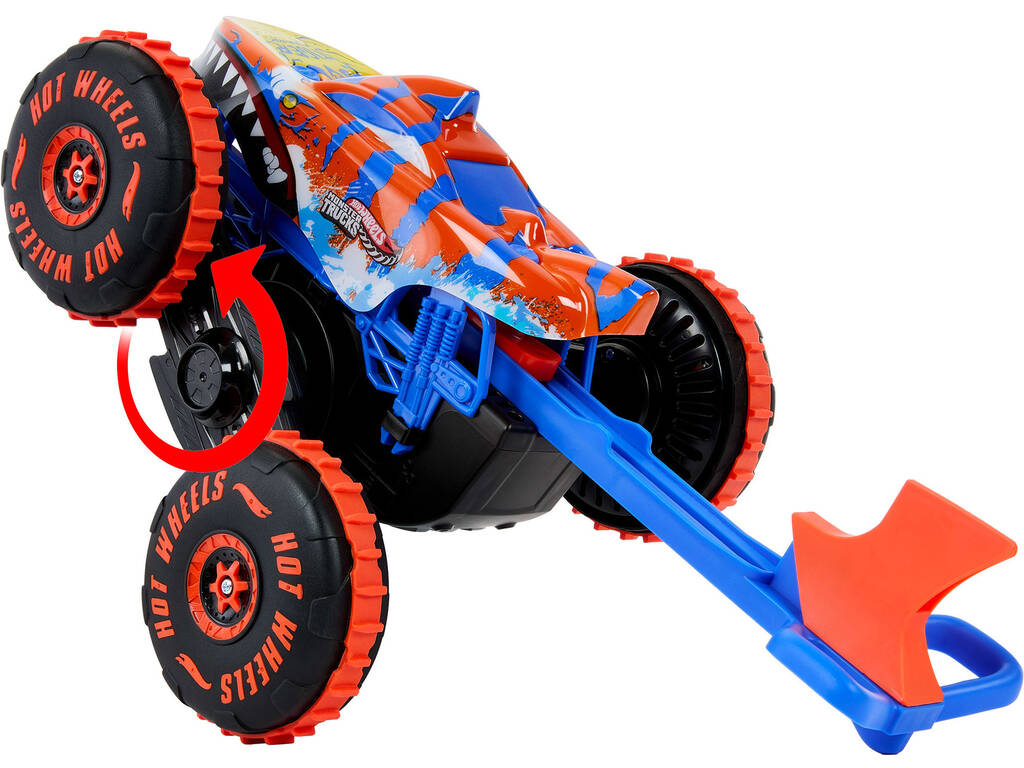 Hot Wheels Monster Trucks Véhicule Tiger Shark Climber Radio Control