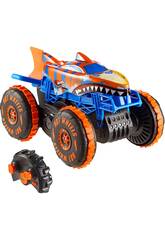 Hot Wheels Monster Trucks Véhicule Tiger Shark Climber Radio Control