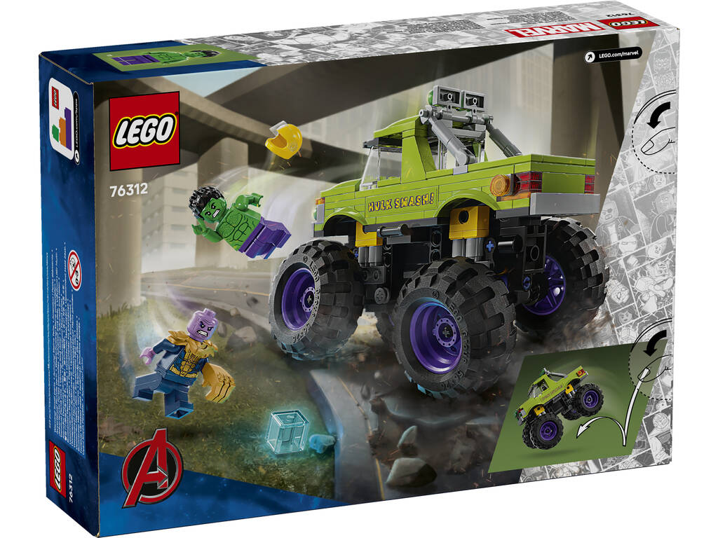 Lego Marvel Camión de Hulk VS. Thanos
