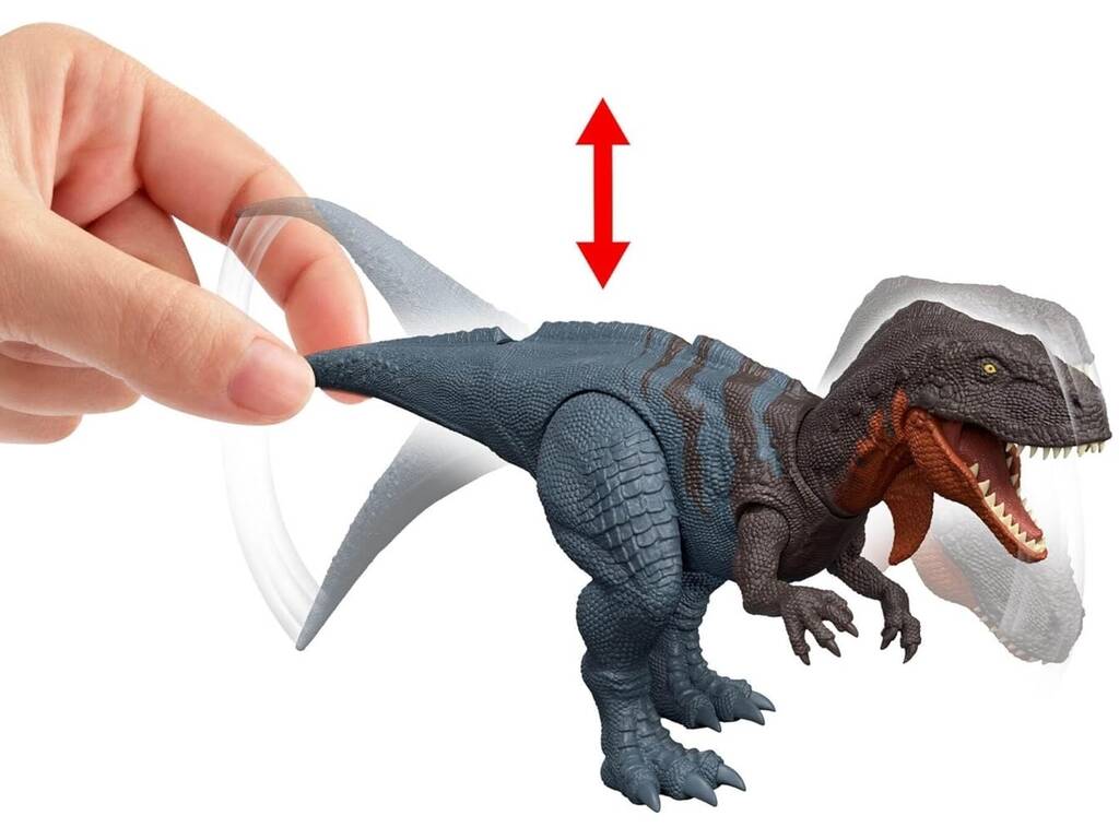 Jurassic World Rebirth Figurine Abelisaurus Rugissement sauvage de 30 cm
